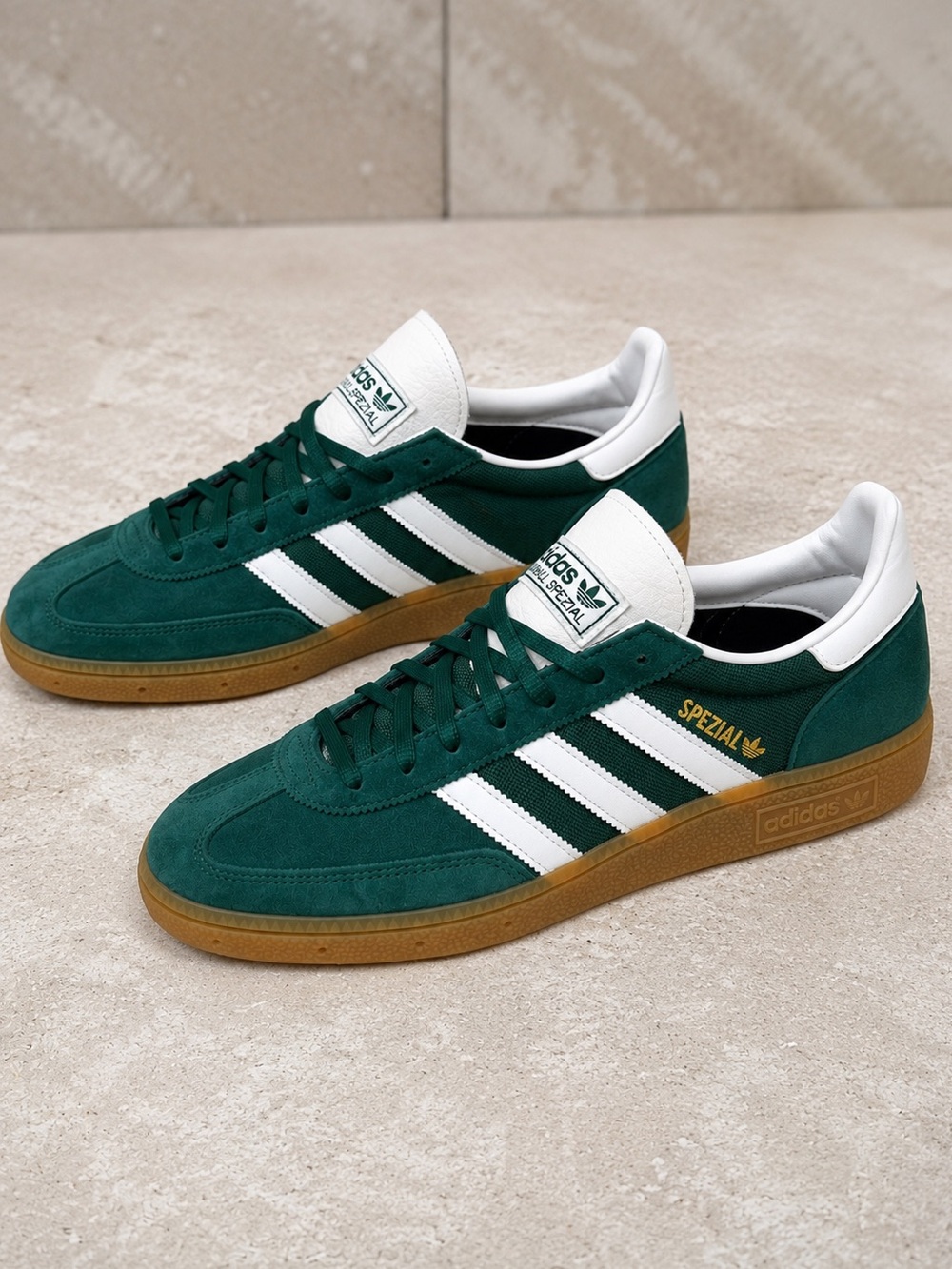 Adidas Handball Spezial Green White Gum Suede Sneakers NWT Men's 10.5 JH5438